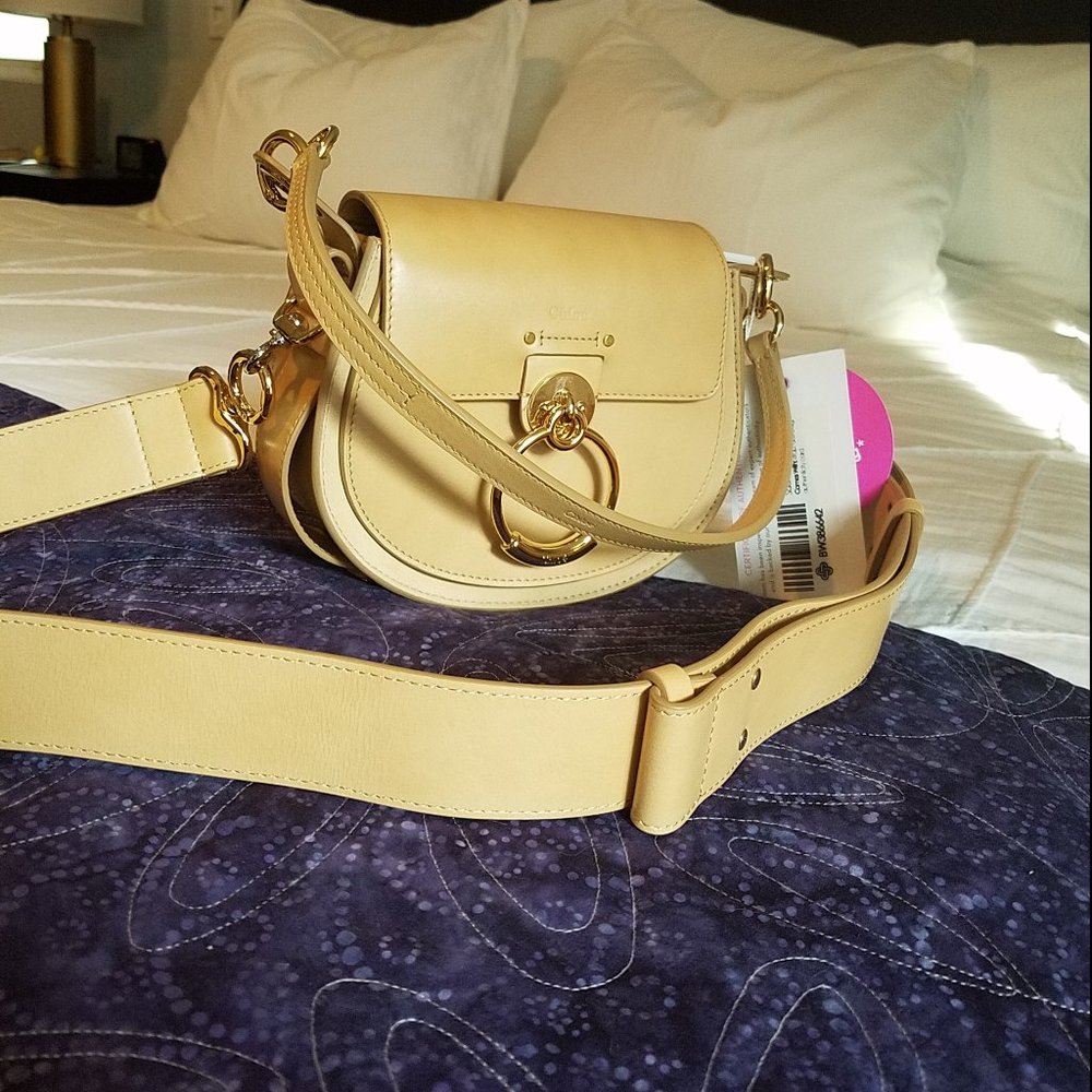 Chloe Tess handbag, small, in natural leather - Picture 2 of 9